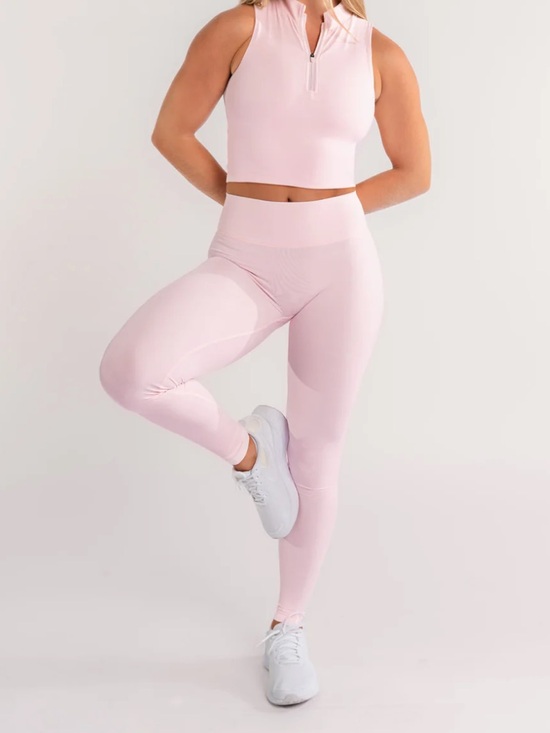 Emanh Athletics Pants - Emanh Pink High-Waist Seamless Leggings for Women